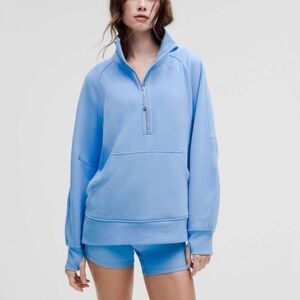 NWT lululemon scuba oversized funnel neck half zip m/l